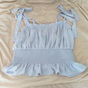 Ruffle Crop Top 🦋🌴